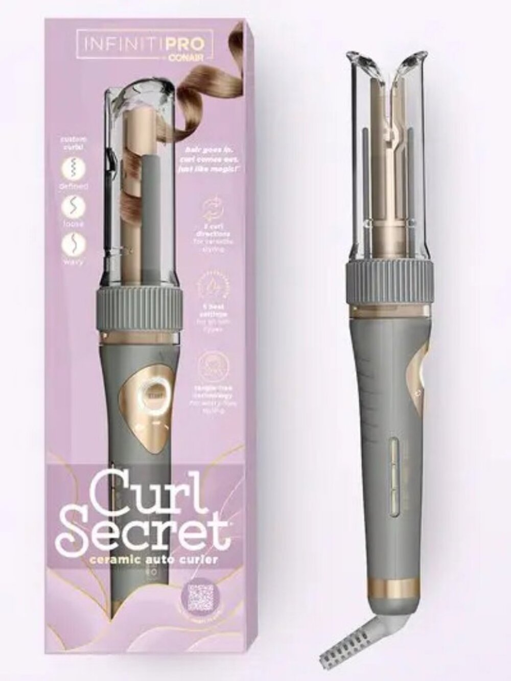 Conair Infiniti Pro CURL SECRET Ceramic Automatic Hair Curling Iron